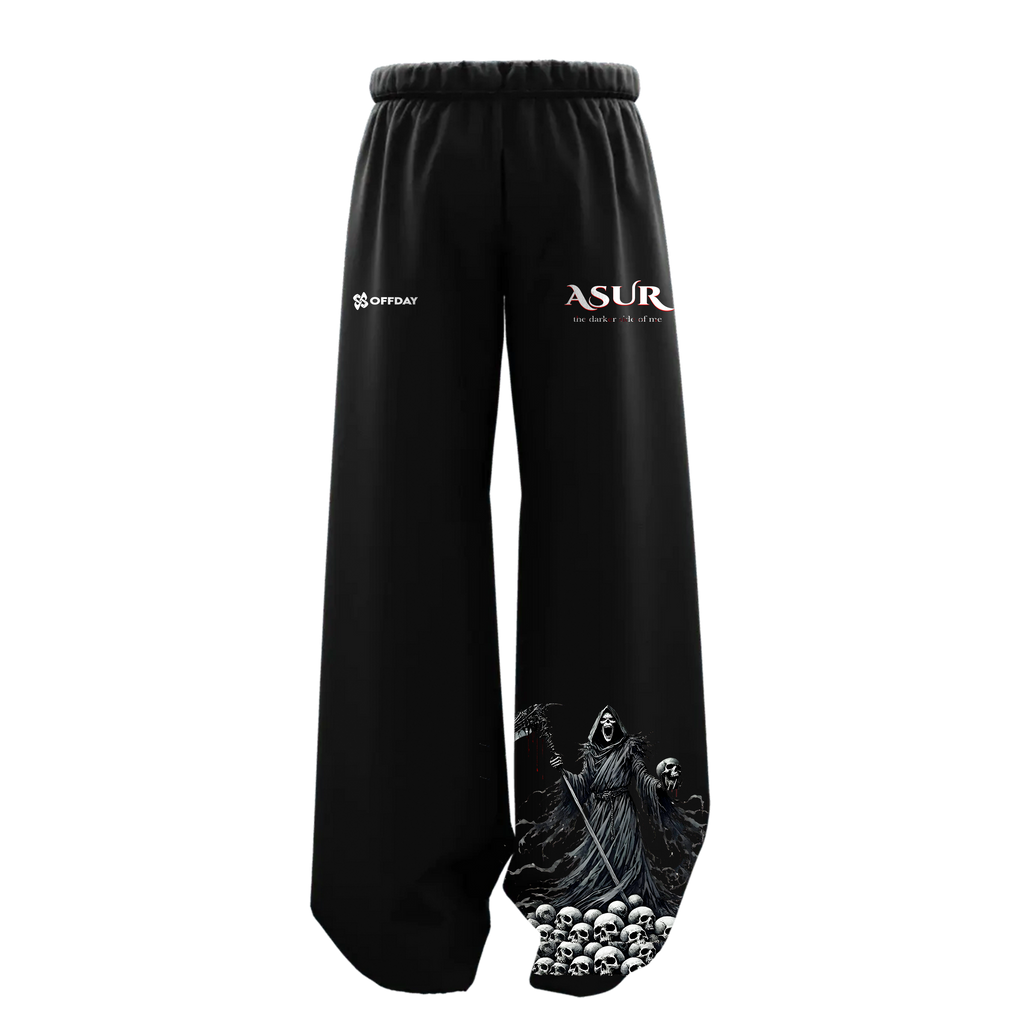 ASUR Oversized Co-ord Set – Black Unisex Streetwear (Tee + Pants)
