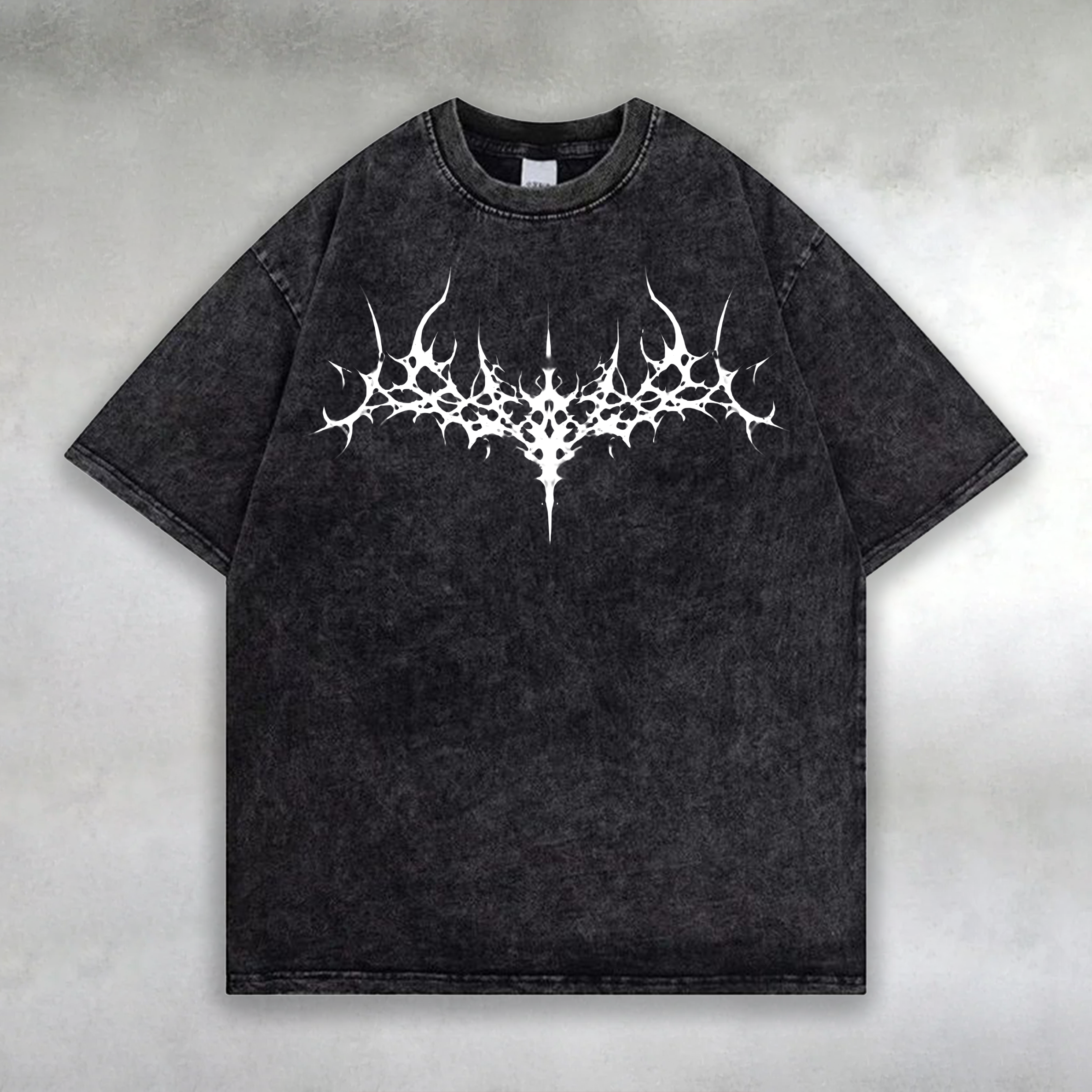 Demon Scar White Graphic Oversized T-Shirt | Offday Streetwear