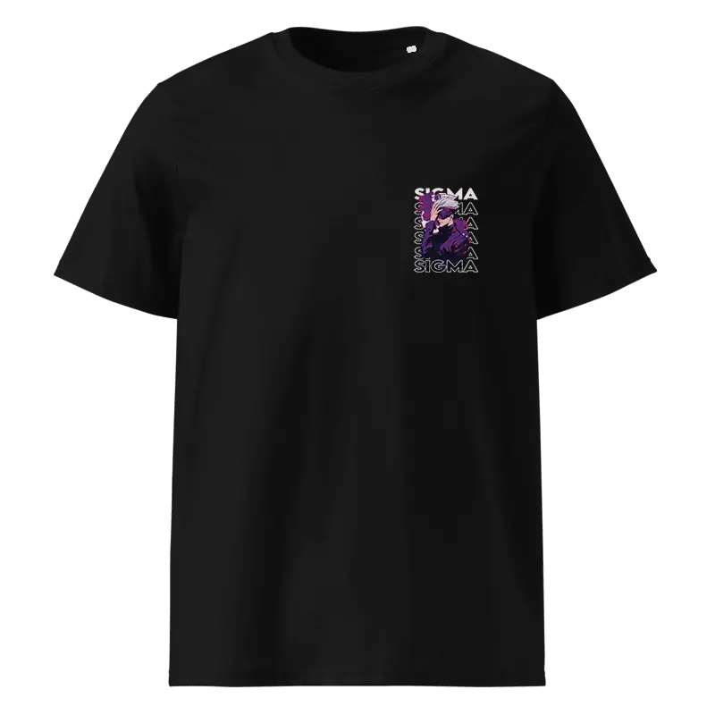 Sigma Oversized Black T-Shirt – Anime Streetwear Graphic