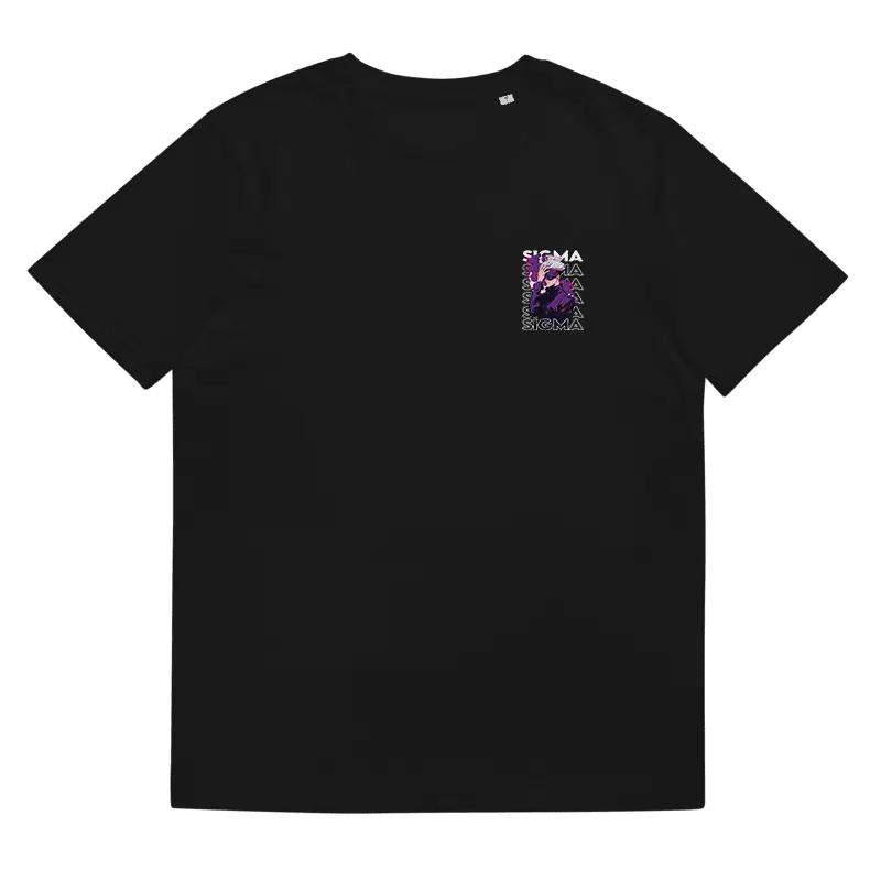 Sigma Oversized Black T-Shirt – Anime Streetwear Graphic
