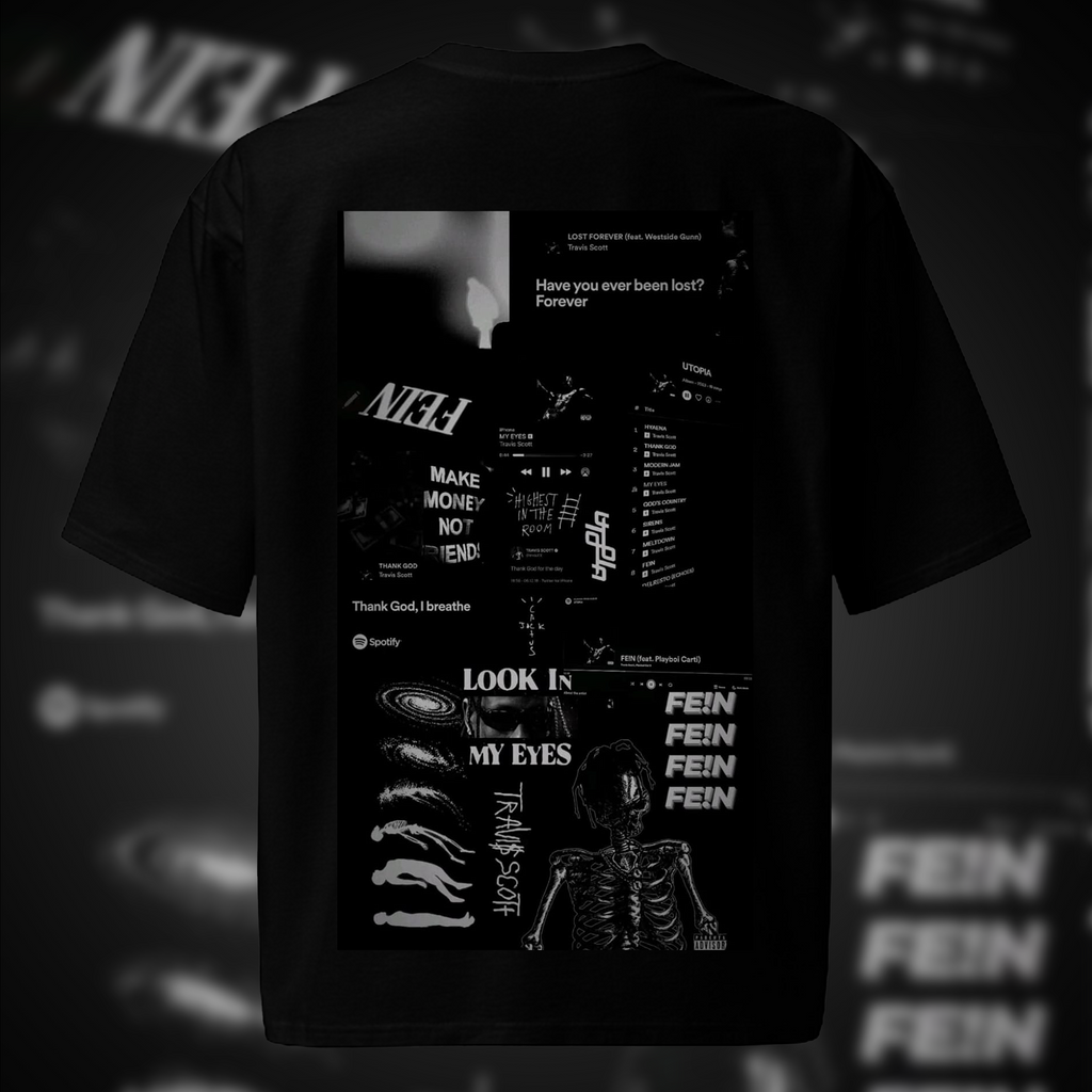 UTOPIA Collage Oversized Tee – Travis Scott Inspired